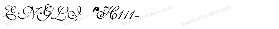 ENGLISH111字体转换