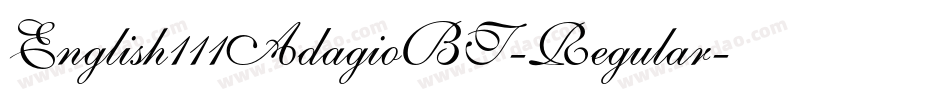 English111AdagioBT-Regular字体转换