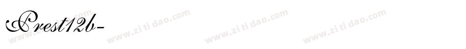 Prest12b字体转换