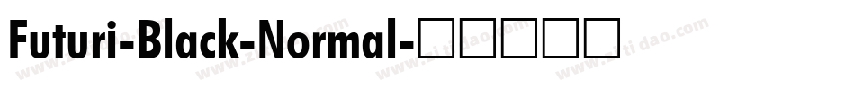 Futuri-Black-Normal字体转换
