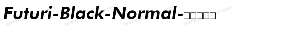 Futuri-Black-Normal字体转换