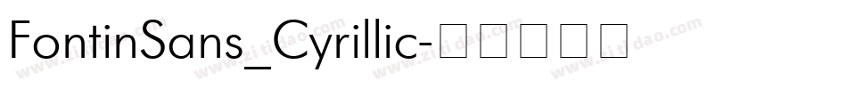 FontinSans_Cyrillic字体转换