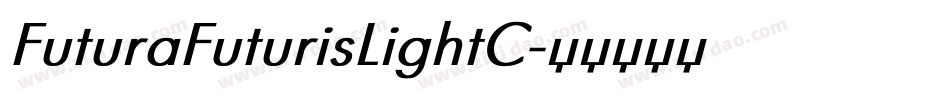 FuturaFuturisLightC字体转换