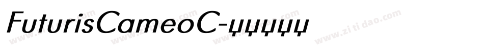 FuturisCameoC字体转换