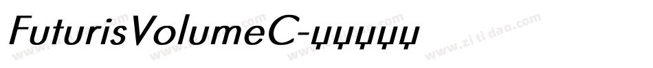 FuturisVolumeC字体转换