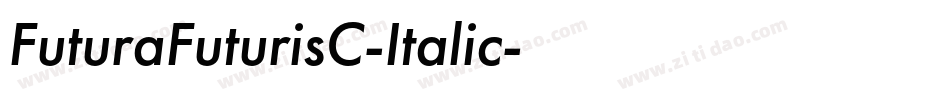FuturaFuturisC-Italic字体转换
