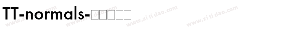 TT-normals字体转换