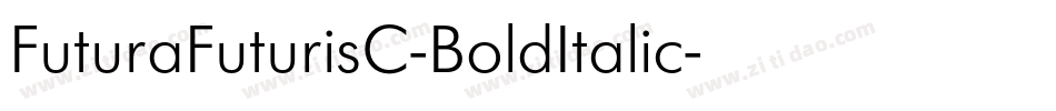 FuturaFuturisC-BoldItalic字体转换