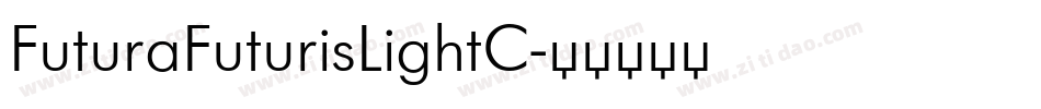 FuturaFuturisLightC字体转换
