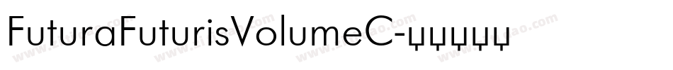 FuturaFuturisVolumeC字体转换