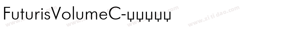 FuturisVolumeC字体转换
