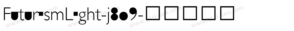 FuturismLight-j8o9字体转换