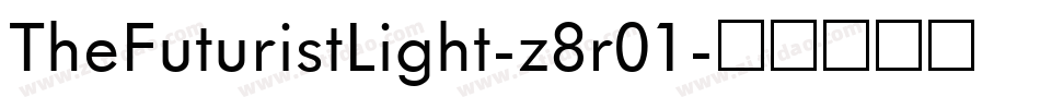 TheFuturistLight-z8r01字体转换