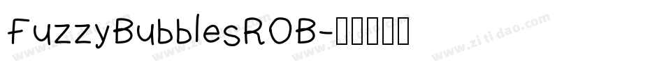 FuzzyBubblesROB字体转换