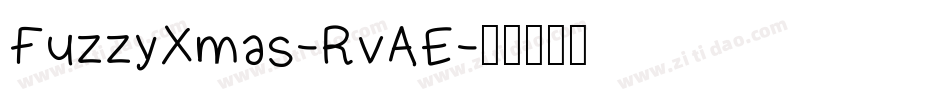 FuzzyXmas-RvAE字体转换