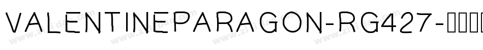 ValentineParagon-rg427字体转换