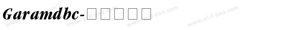 Garamdbc字体转换