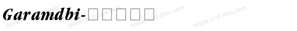 Garamdbi字体转换