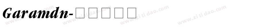 Garamdn字体转换