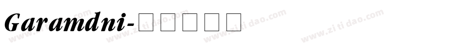 Garamdni字体转换