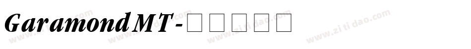 GaramondMT字体转换