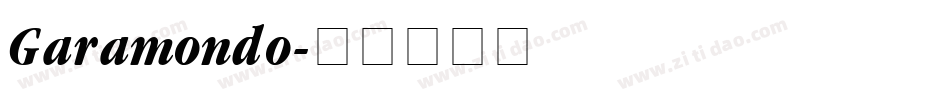 Garamondo字体转换