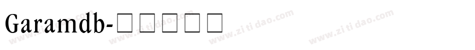 Garamdb字体转换