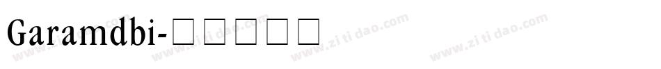 Garamdbi字体转换