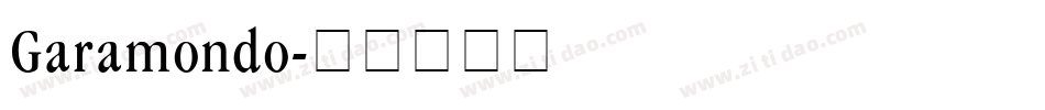 Garamondo字体转换
