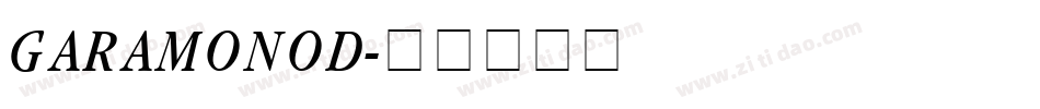 GARAMONOD字体转换