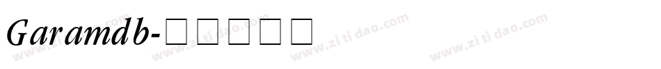 Garamdb字体转换