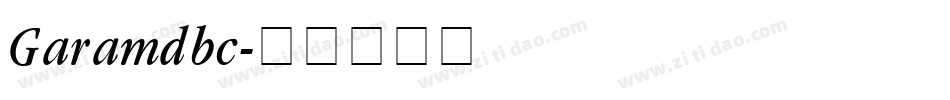 Garamdbc字体转换