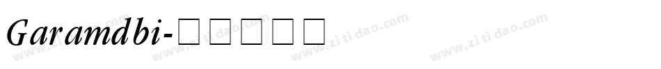 Garamdbi字体转换