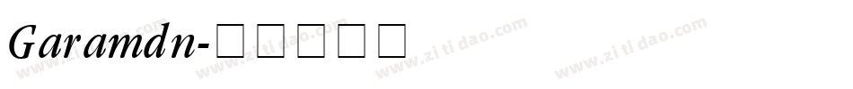 Garamdn字体转换
