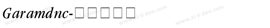 Garamdnc字体转换