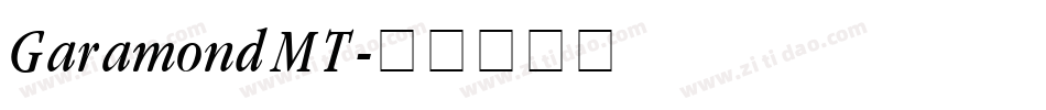 GaramondMT字体转换