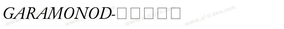 GARAMONOD字体转换