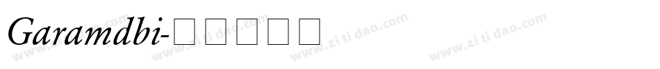 Garamdbi字体转换