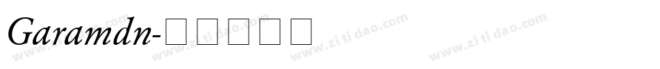 Garamdn字体转换