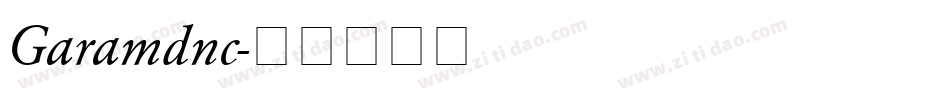 Garamdnc字体转换