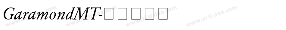 GaramondMT字体转换
