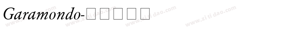 Garamondo字体转换