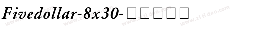 Fivedollar-8x30字体转换