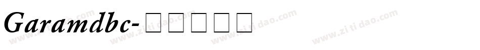 Garamdbc字体转换