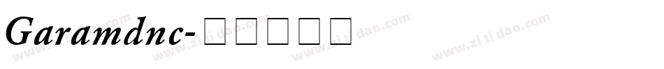 Garamdnc字体转换