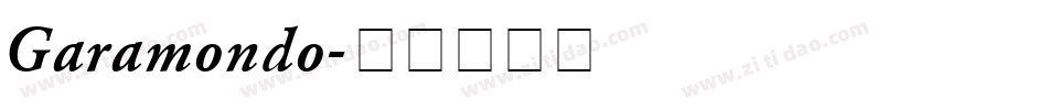 Garamondo字体转换