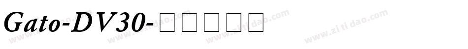 Gato-DV30字体转换