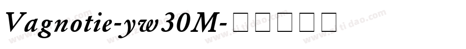 Vagnotie-yw30M字体转换