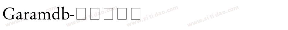 Garamdb字体转换