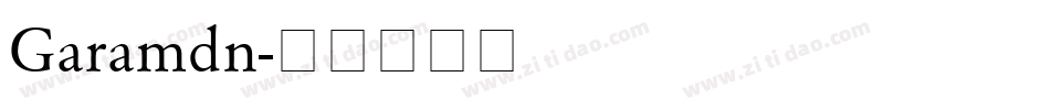 Garamdn字体转换
